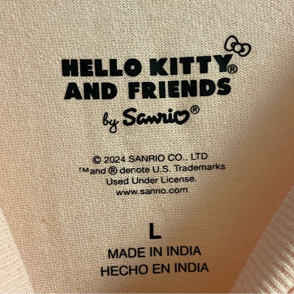 Hello Kitty and Friends‎ T Shirt Pink Long Line Women Large - Picture 4 of 5